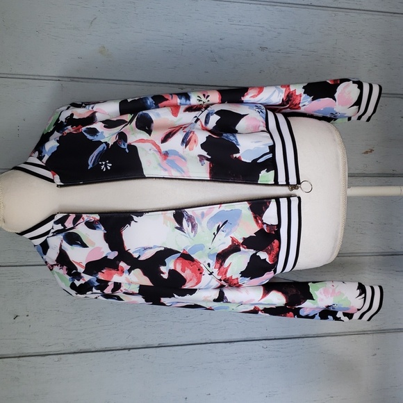Wedding Pastel Pattern Print Women Casual Bomber Jacket